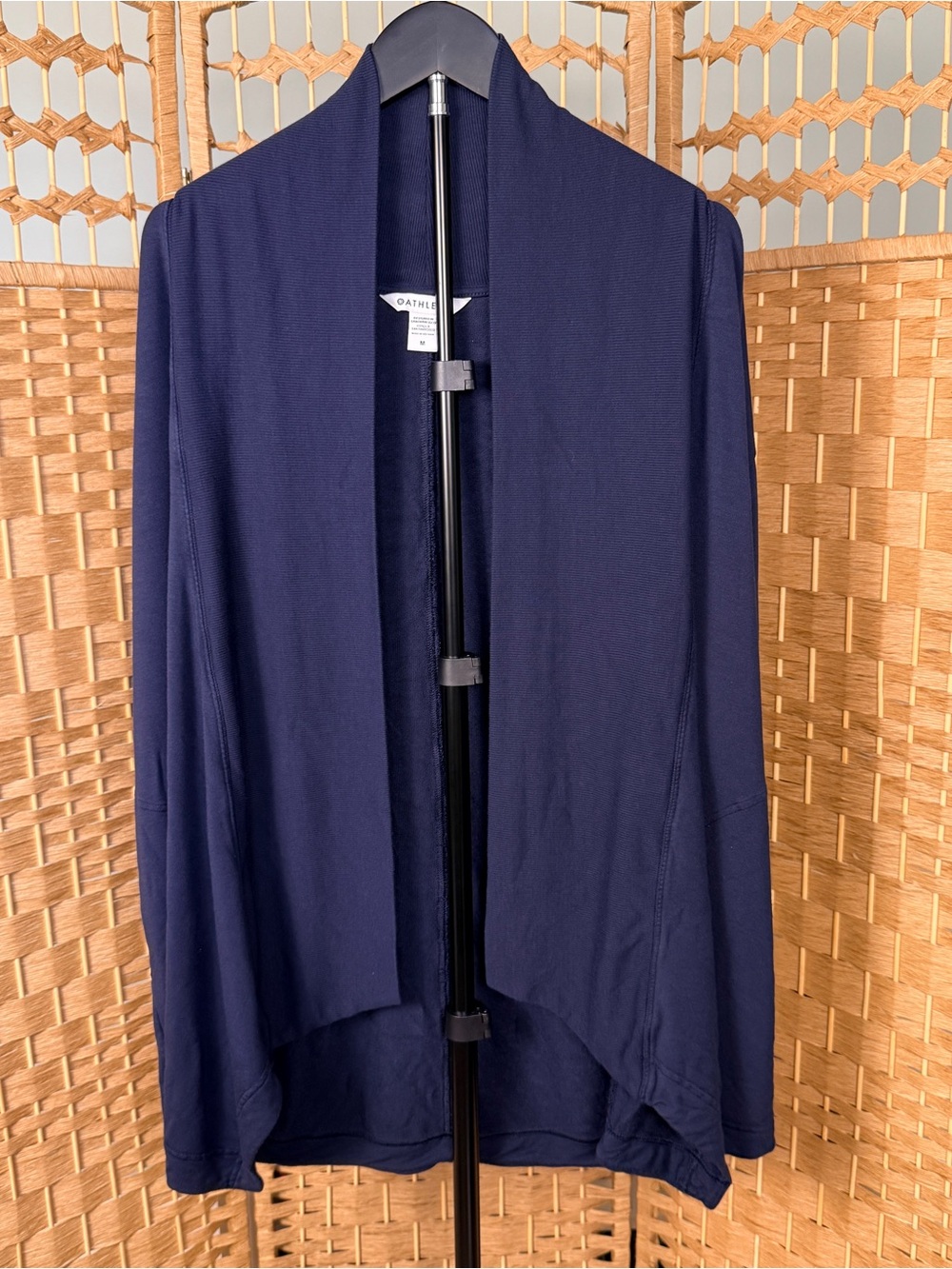 #317 Athleta Pranayama Restore Wrap Navy Blue Size Medium